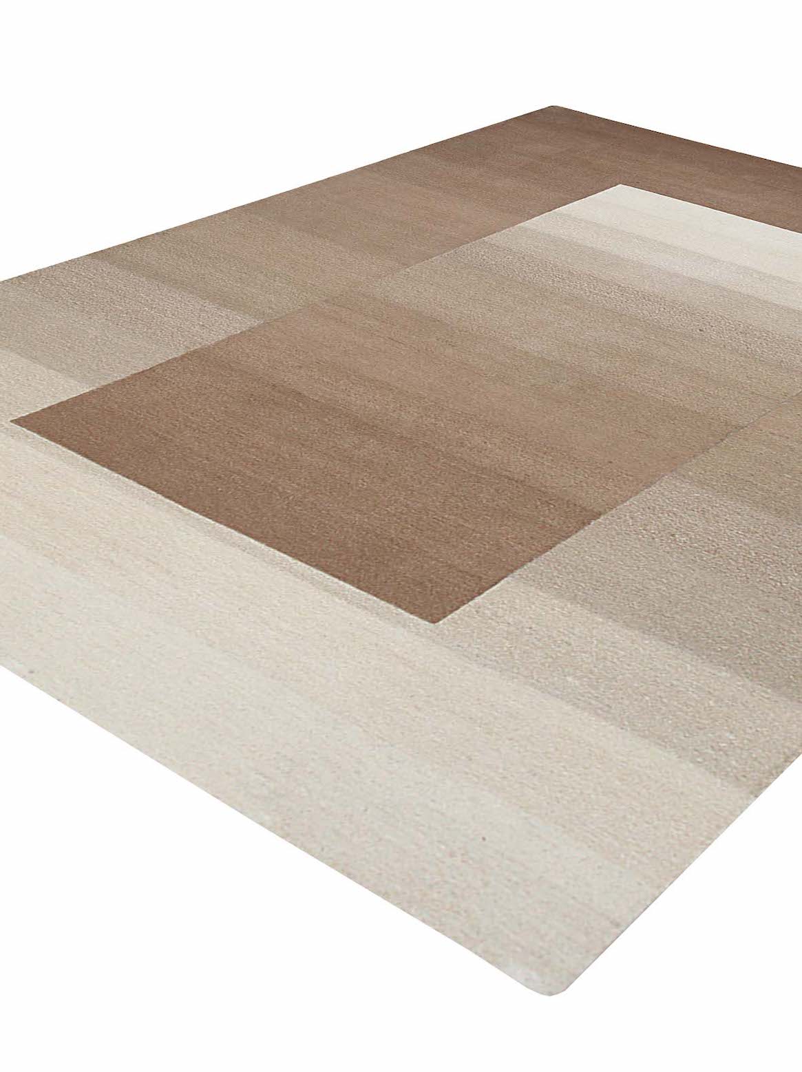 Luxury hand tufted carpet made from 100% Wool in ivory beige color and 3' x 5' size