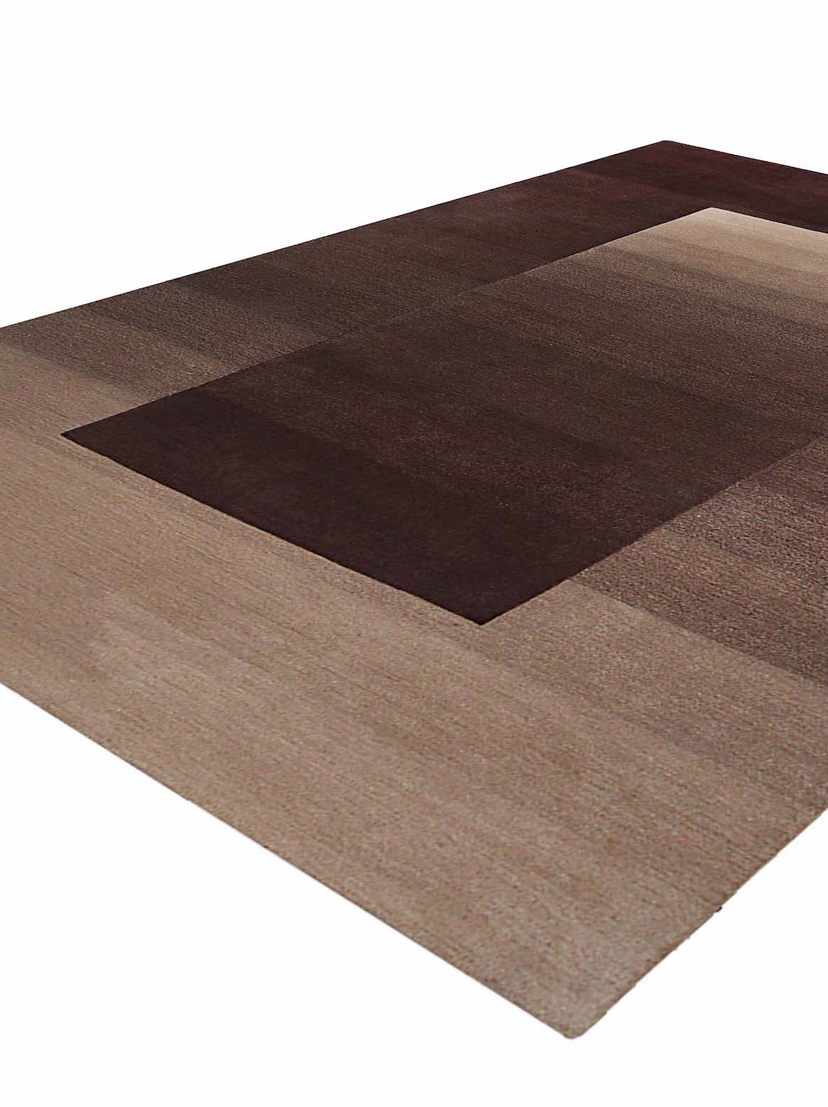 Luxury hand tufted carpet made from 100% Wool in beige brown color and 3' x 5' size