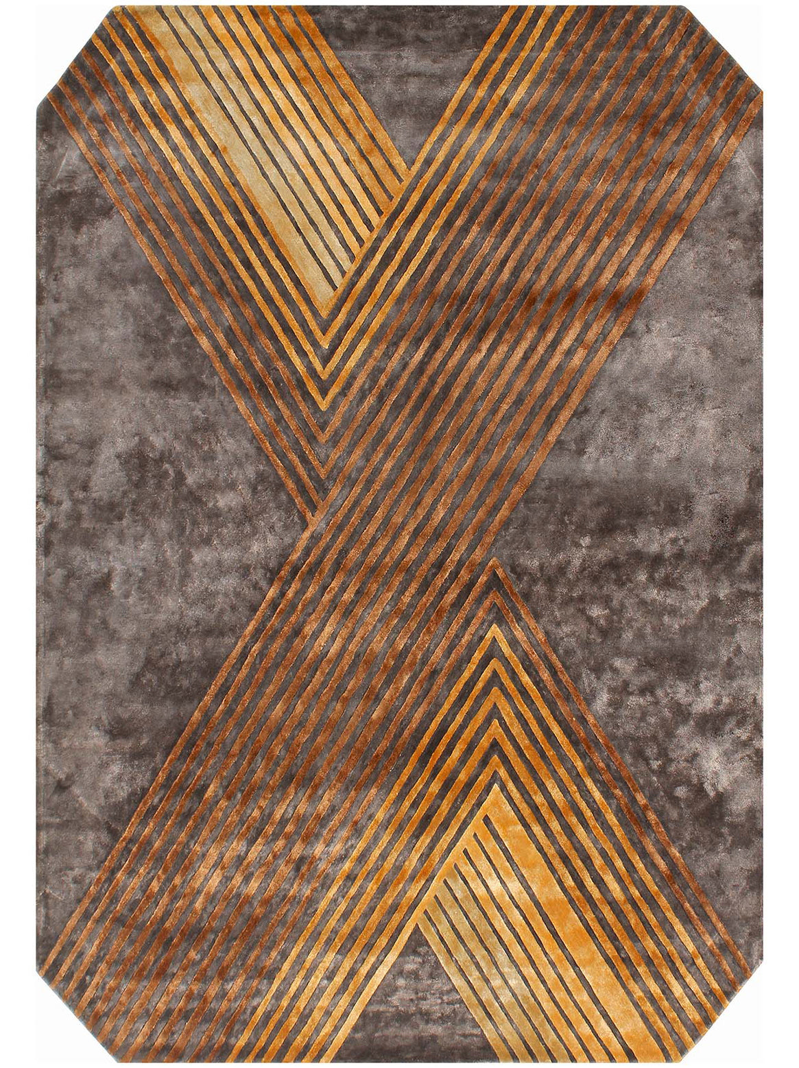 Luxury hand tufted carpet made from 100% Botanical Silk