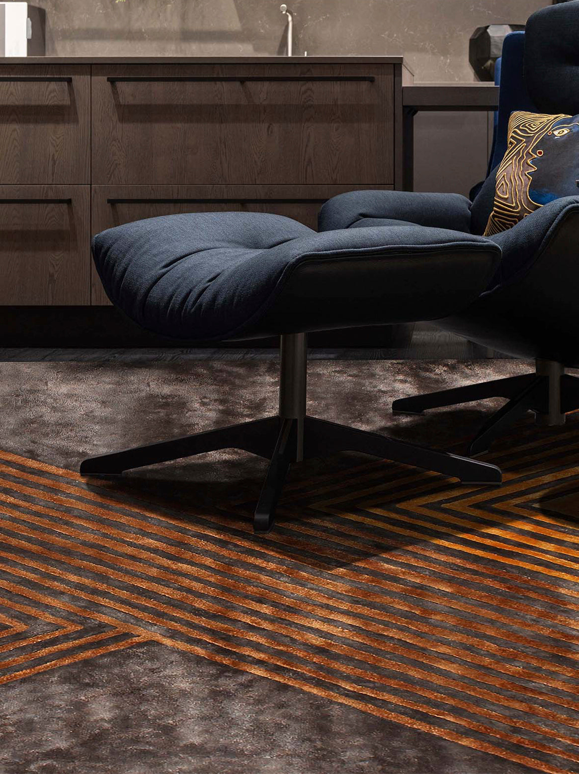 Luxury carpet in Bronze color and Custom Size