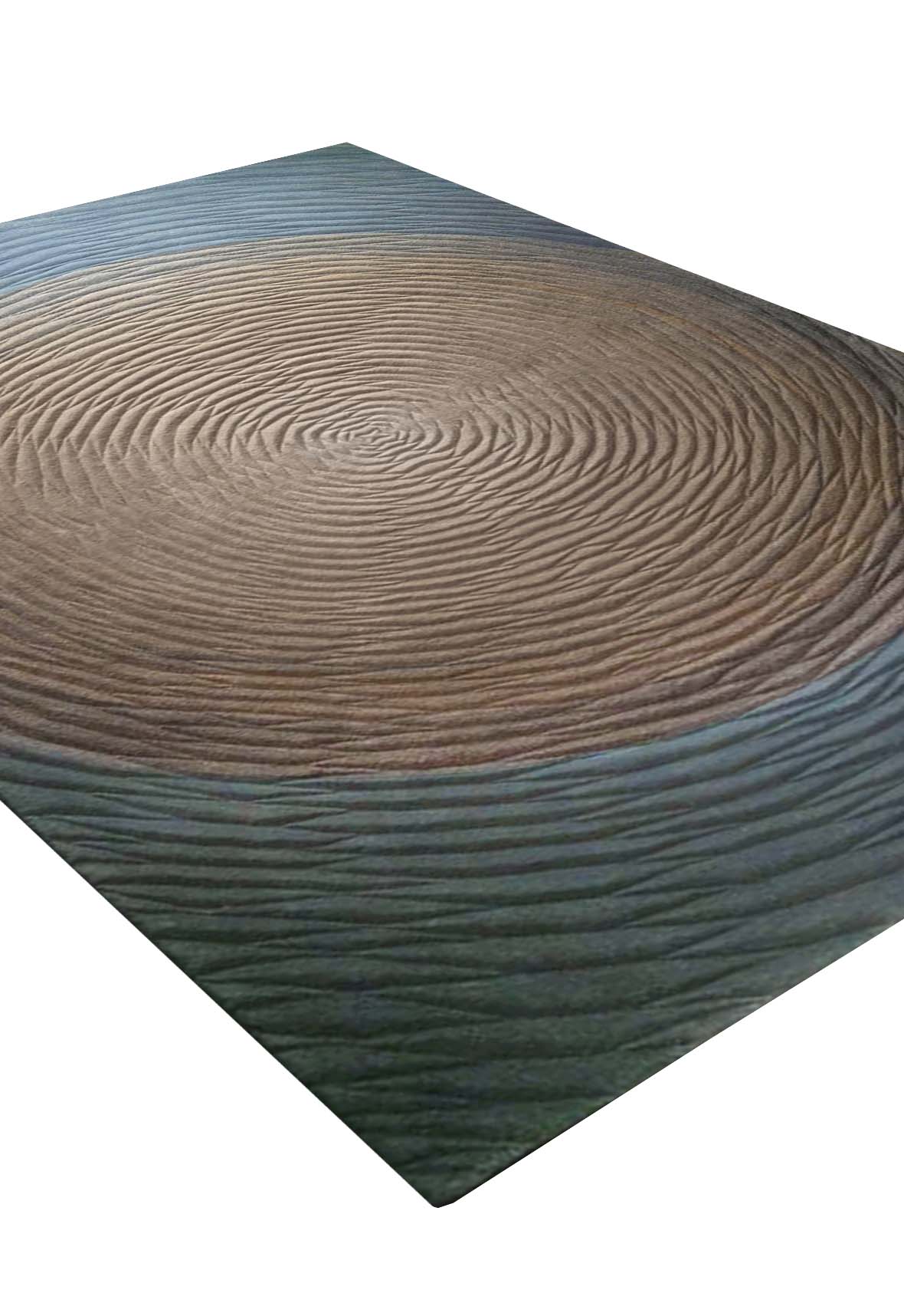 Luxury carpet in Turquoise color and 5'6" x 8' size