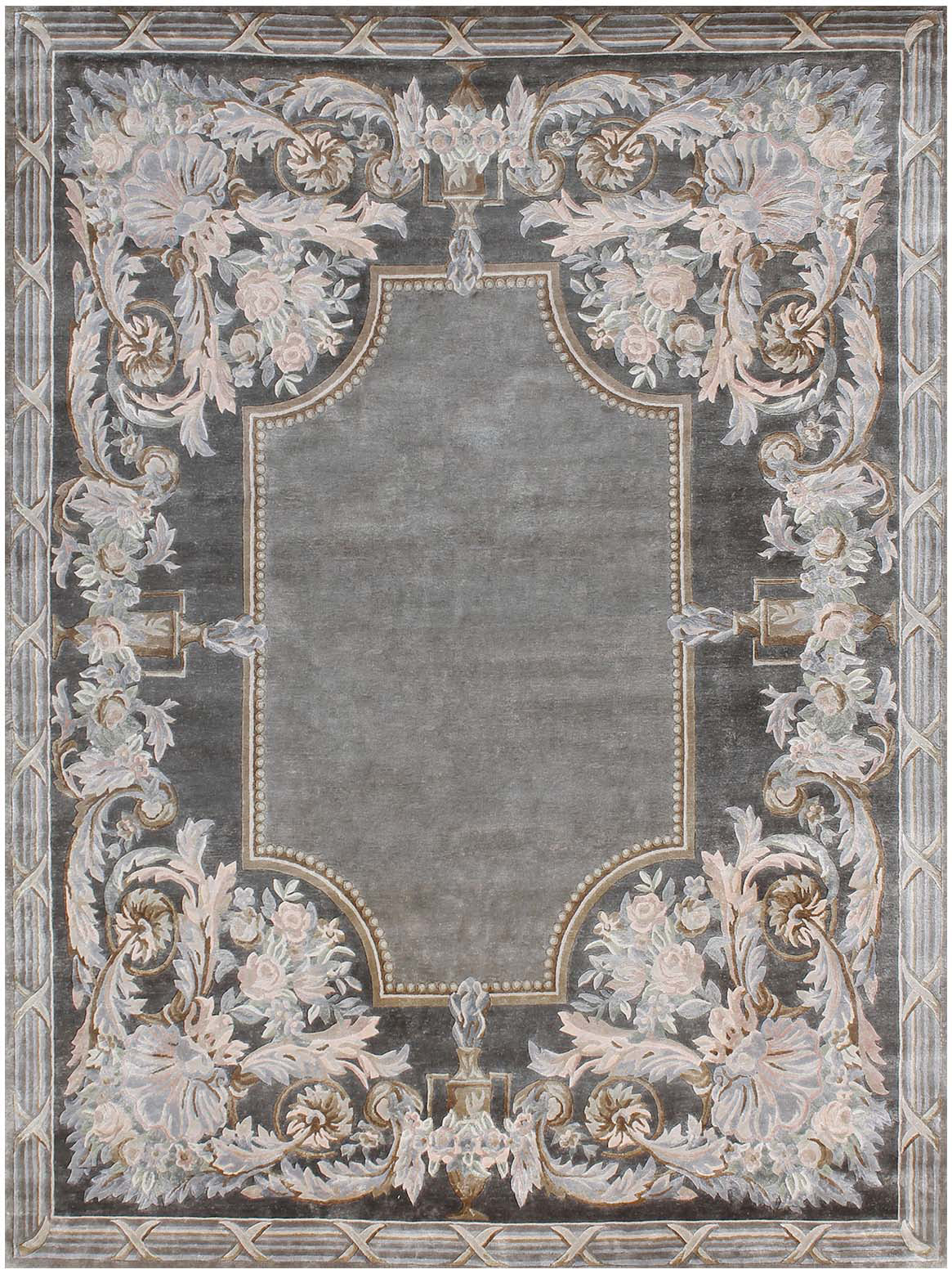 Luxury hand knotted carpet made from Botanical Silk