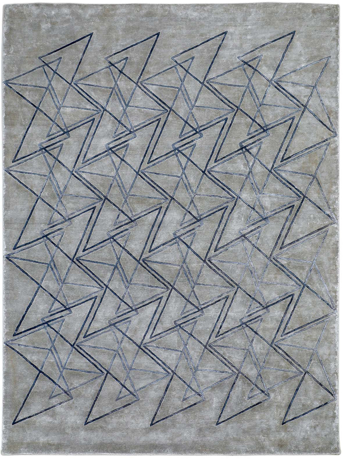 Luxury hand knotted carpet made from Botanical Silk