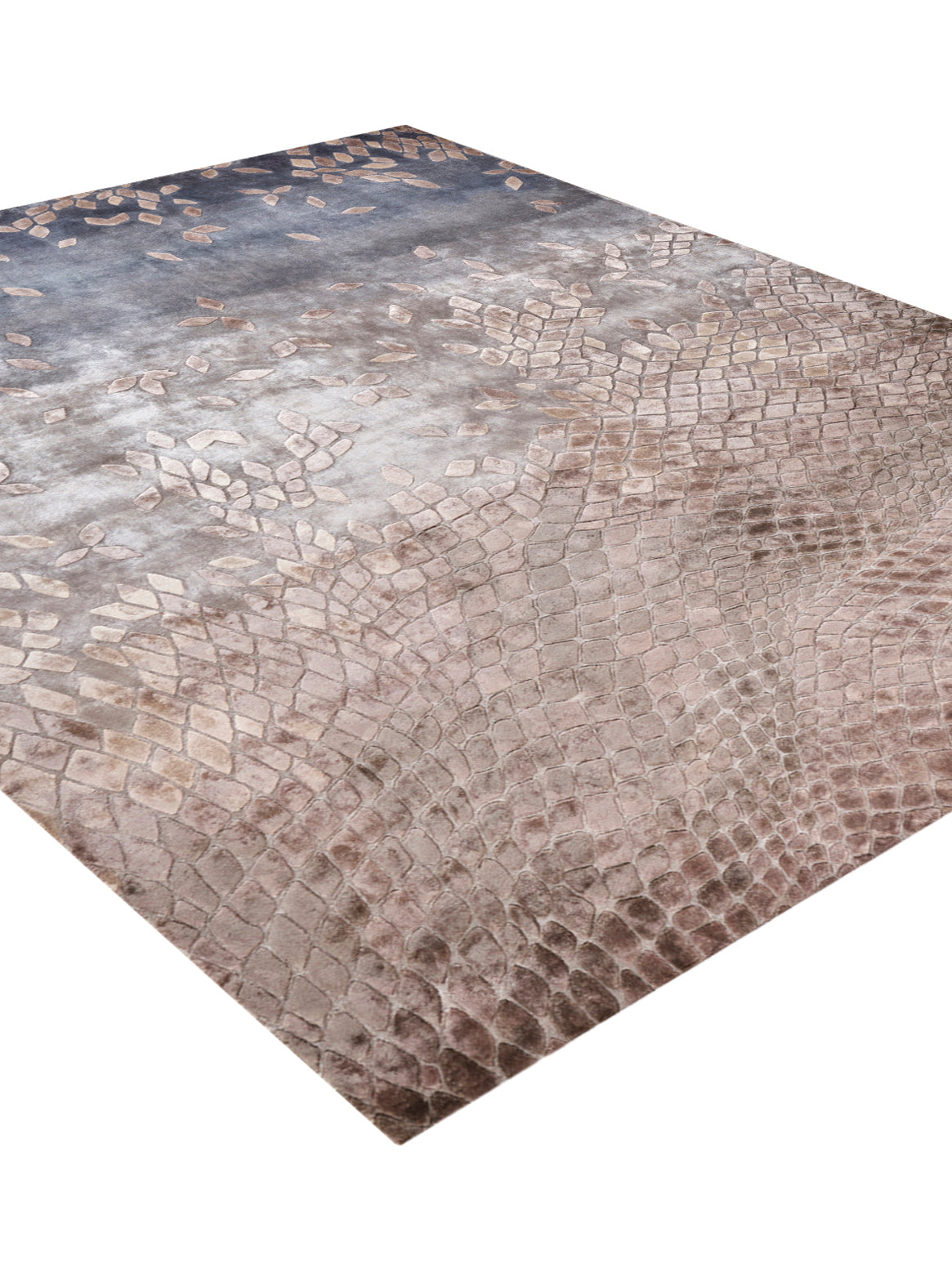 Luxury carpet in ICE BLUE color and 6' x 9' size