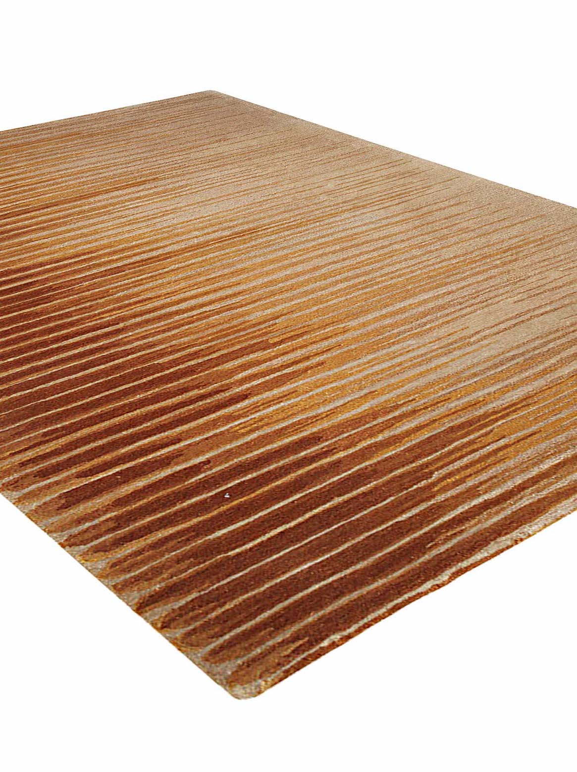 Luxury carpet in Rust Beige color and 4'6" x 6'6" size
