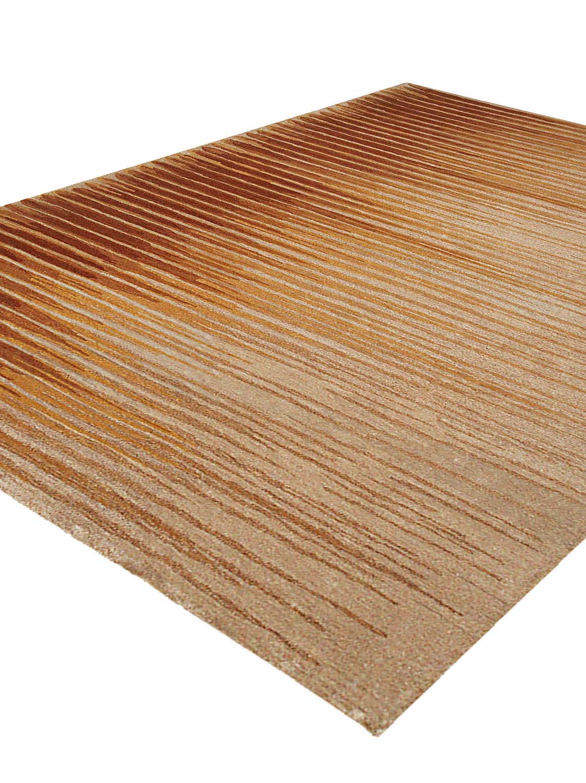 Luxury hand tufted carpet made from 100% Wool in rust beige color and 3' x 5' size