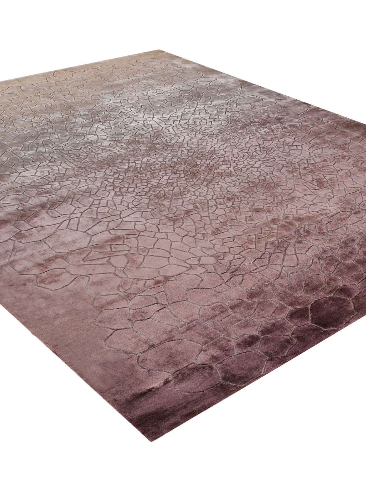 Luxury carpet in PLUM color and 6' x 9' size