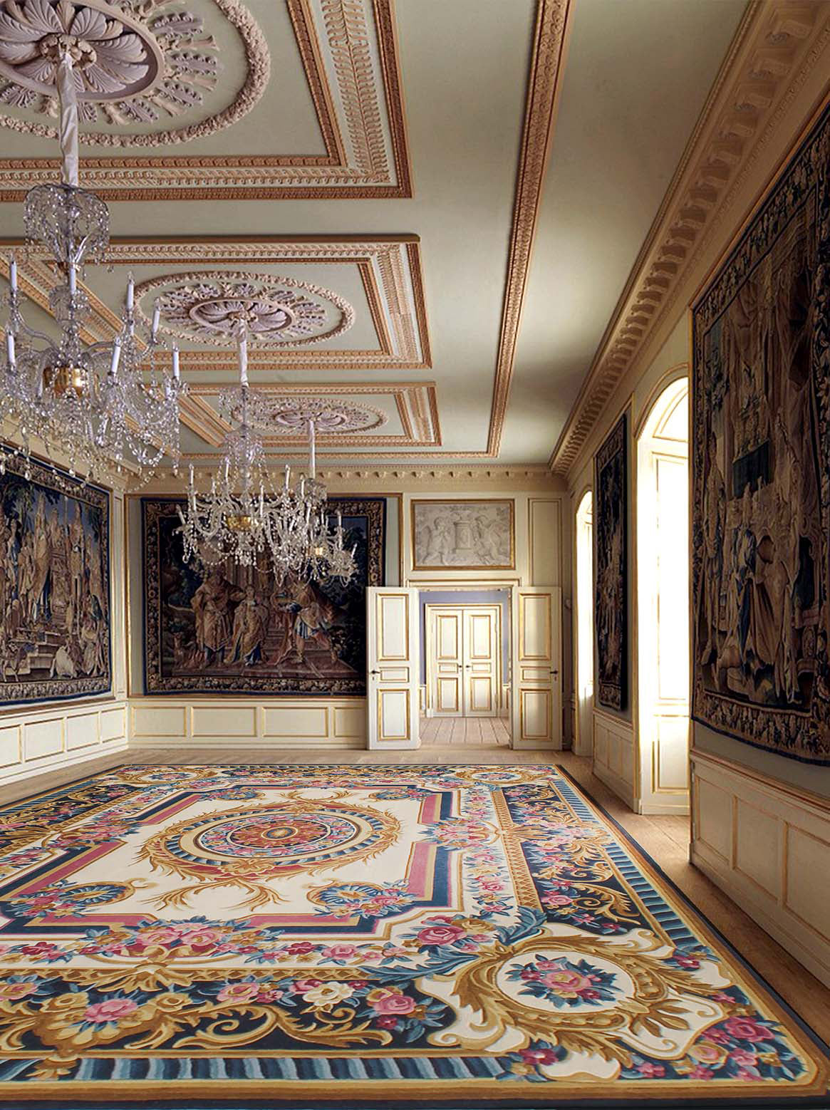 Luxury carpet in Multi color and Custom Size
