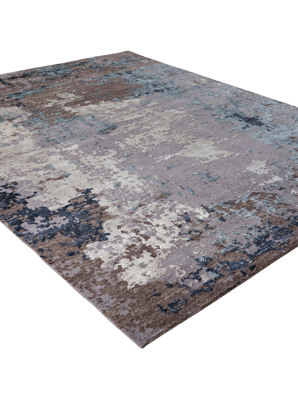 Luxury carpet in GREY BLUE color and 9' x 12' size
