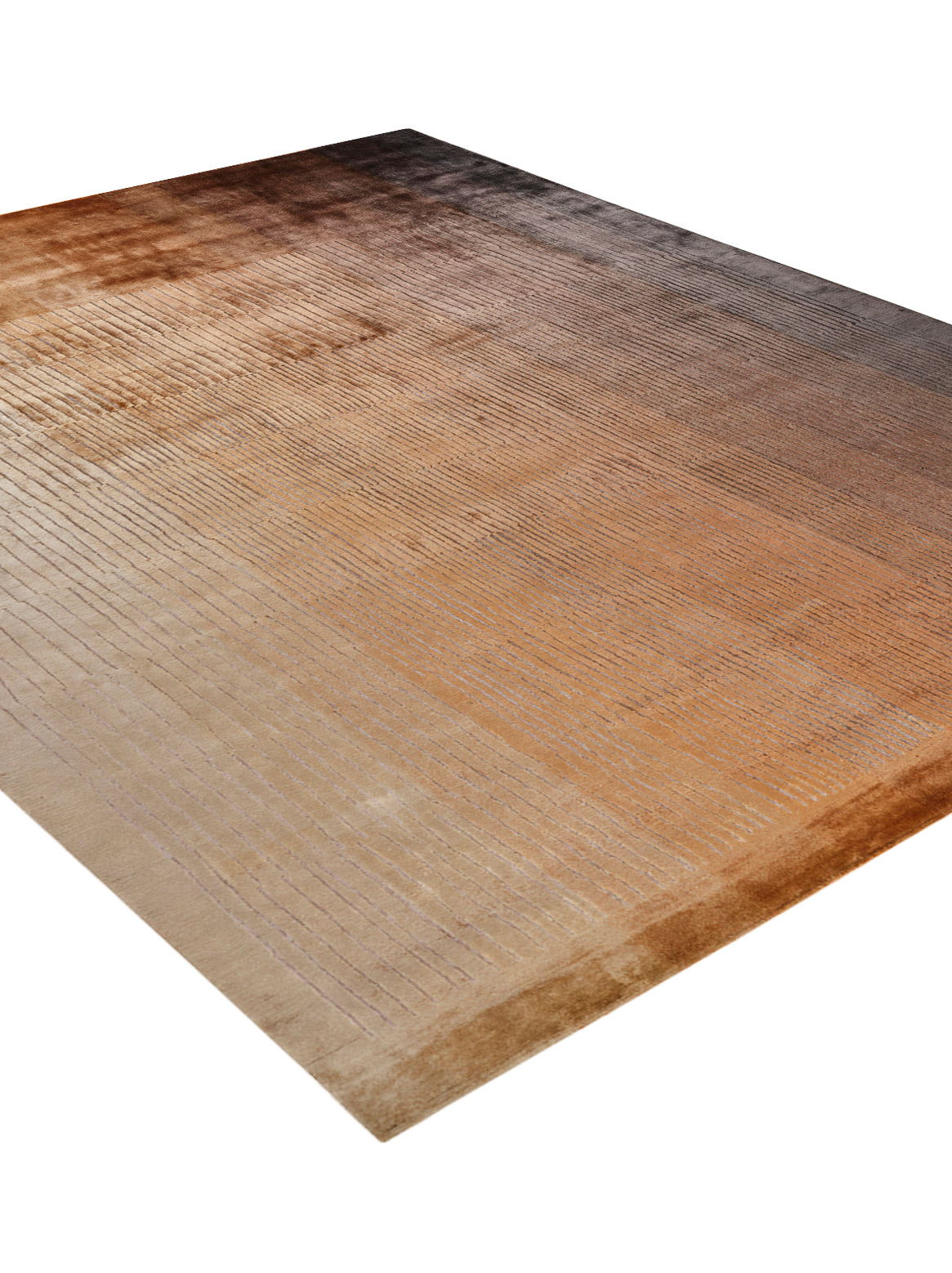 Luxury carpet in Rust color and 6' x 9' size