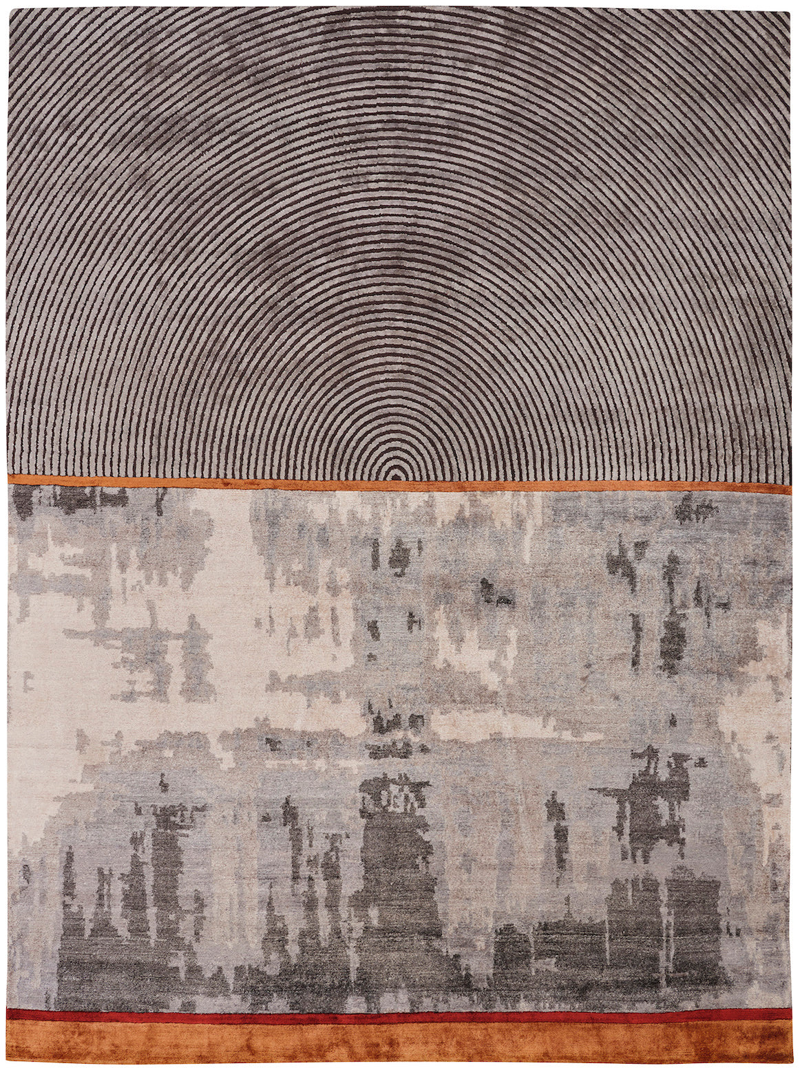Luxury hand knotted carpet made from 100% Bamboo Silk