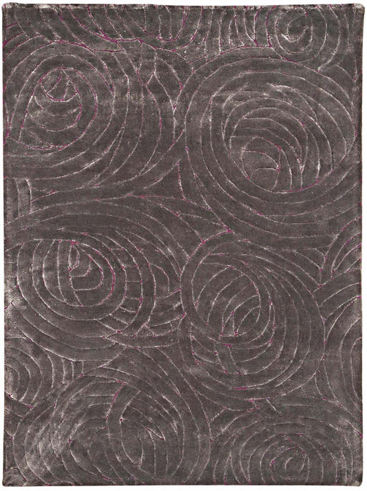 Luxury hand tufted carpet made from Wool & Botanical Silk