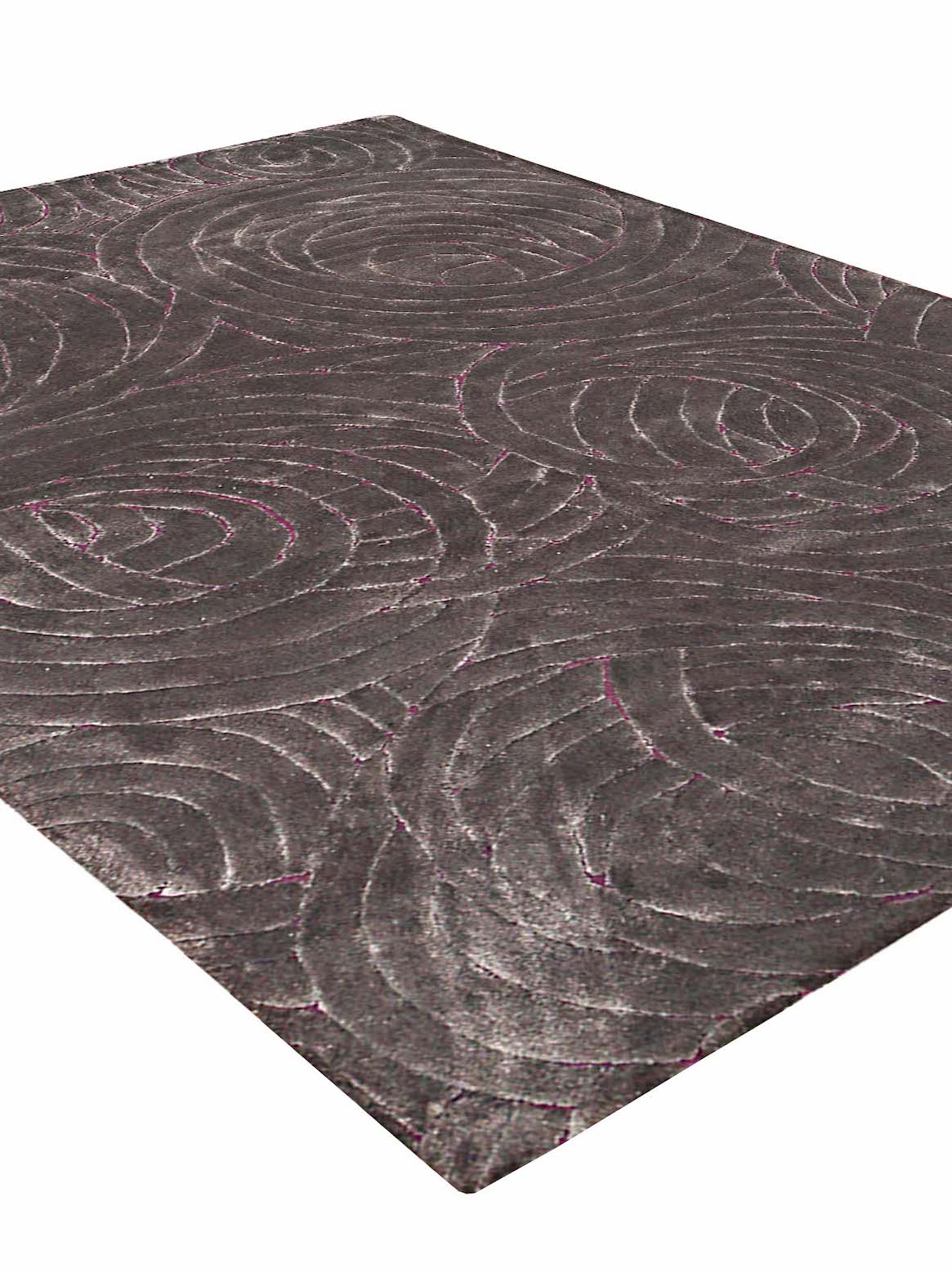 Luxury carpet in Grey Mauve color and 4'6" x 6'6" size