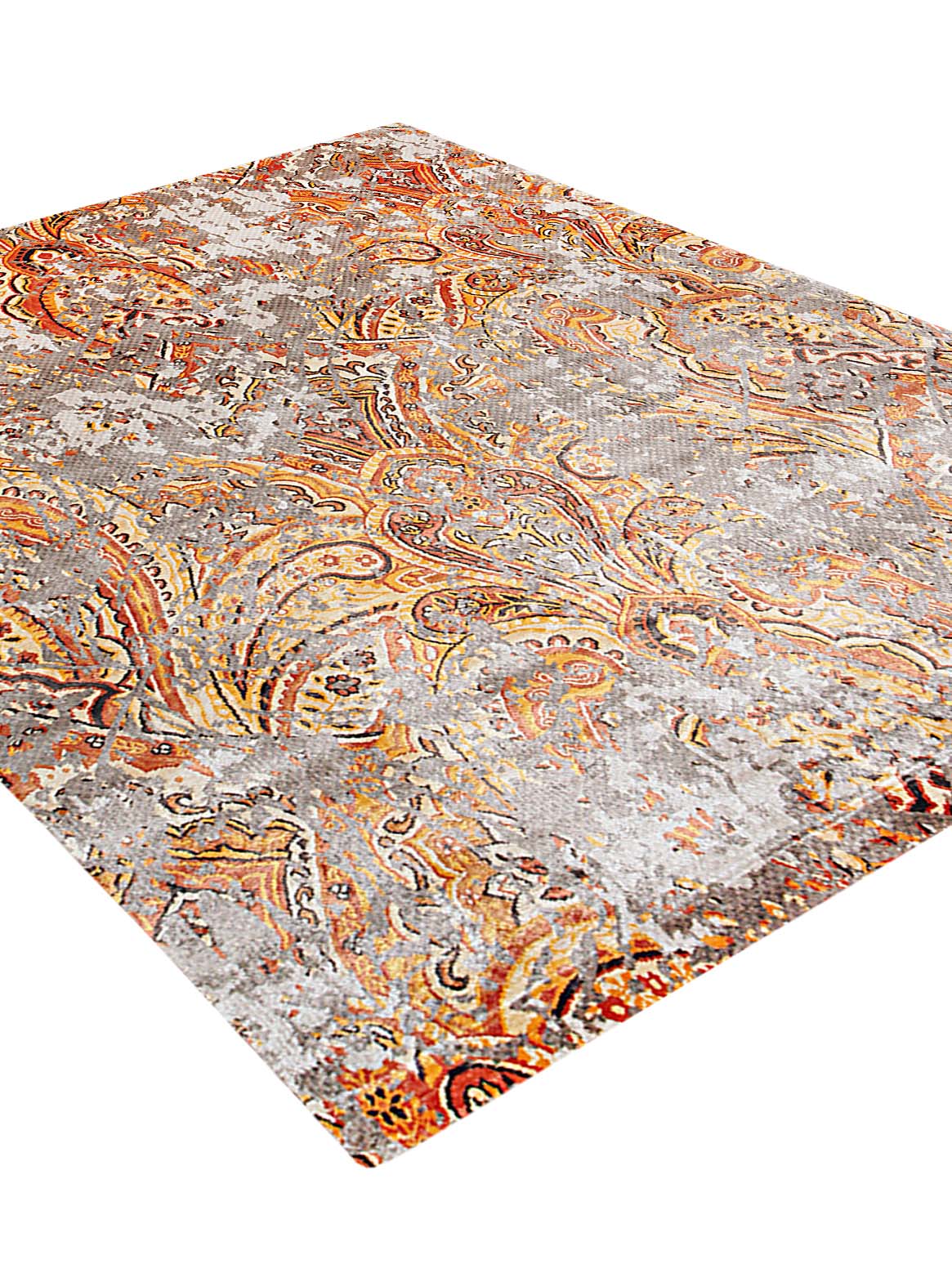 Luxury carpet in Ivory Rust color and 6' x 9' size