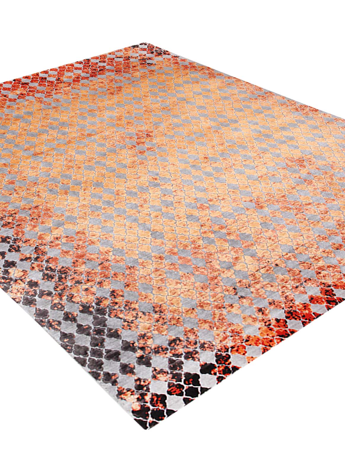 Luxury carpet in Rust color and 6' x 9' size