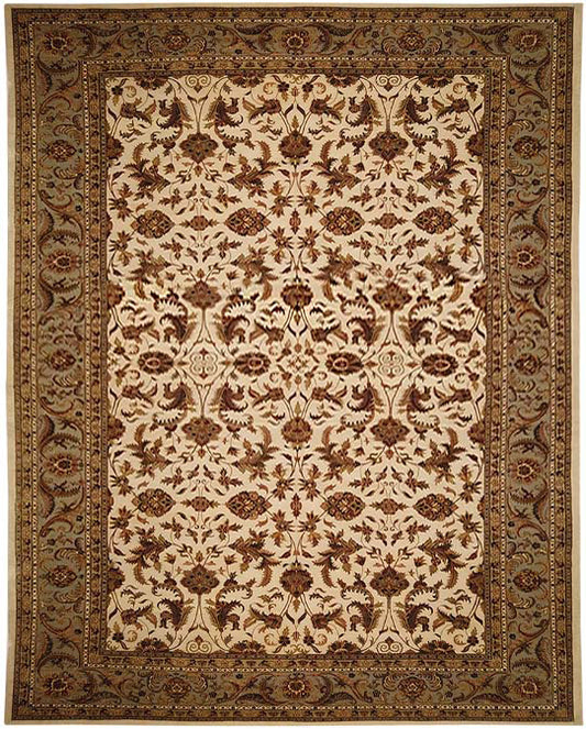 Luxury hand knotted carpet made from Wool & Pure Silk