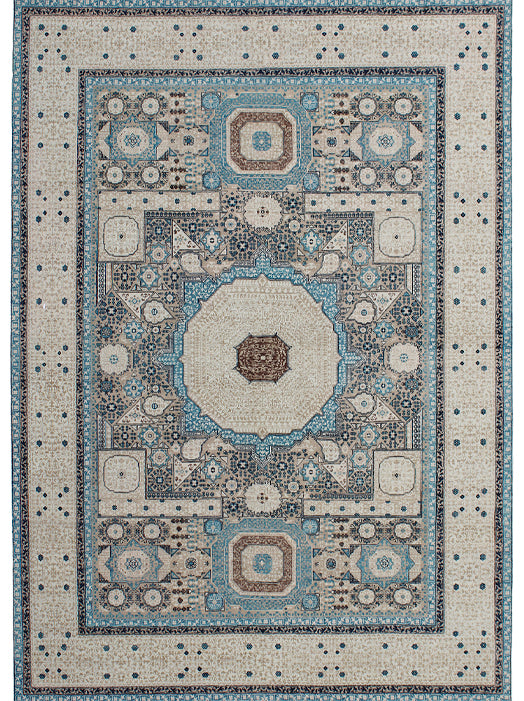 Luxury hand knotted carpet made from 100% Wool