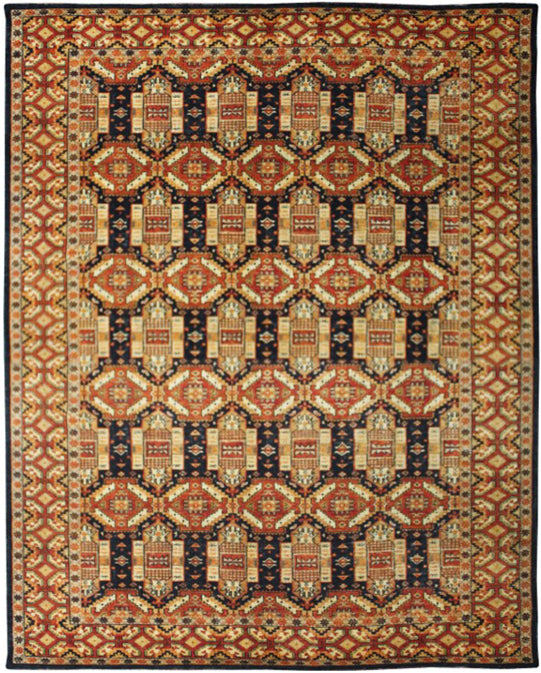 Luxury hand knotted carpet made from 100% Wool