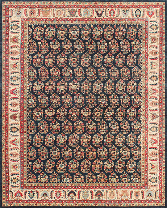 Luxury hand knotted carpet made from 100% Wool