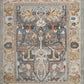 Hands AHMES Blue Grey Camel Multi Luxury Carpet - 100% Wool, Hand Knotted (8' x 10')