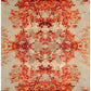 Hands AKASA Red Luxury Carpet - Wool, Pure Silk & Linen, Hand Knotted (5'6" x 8')