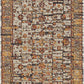 Hands BONITO Rust Gold Luxury Carpet - Wool & Bamboo Silk, Hand Knotted (5'6" x 8')