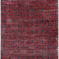 Hands BLOSSOM Red & Black Luxury Carpet - Wool & Botanical Silk, Hand Knotted (5'6" x 8')