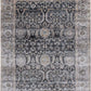 Hands CAMEO Charcoal Brown Luxury Carpet - 100% Bamboo Silk, Hand Knotted (5'6" x 8')