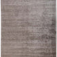 Hands CORDUROY Grey Luxury Carpet - 100% Botanical Silk, Hand Knotted (5'6" x 8')