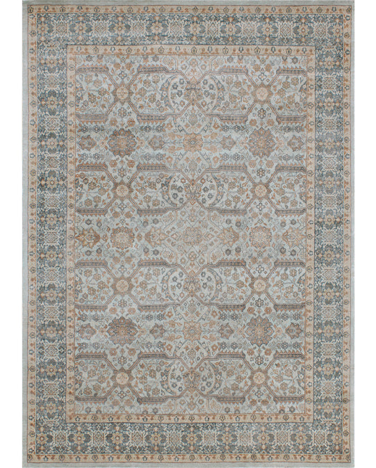 Hands NADORA Light Green Luxury Carpet - 100% Bamboo Silk, Hand Knotted (6' x 9')