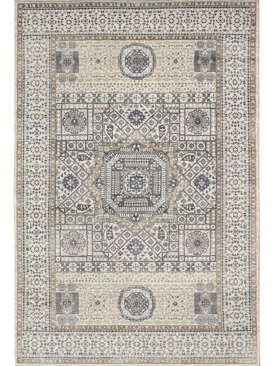 Hands DL 4022 Assorted Luxury Carpet - Wool & Botanical Silk, Hand Knotted (6' x 9')