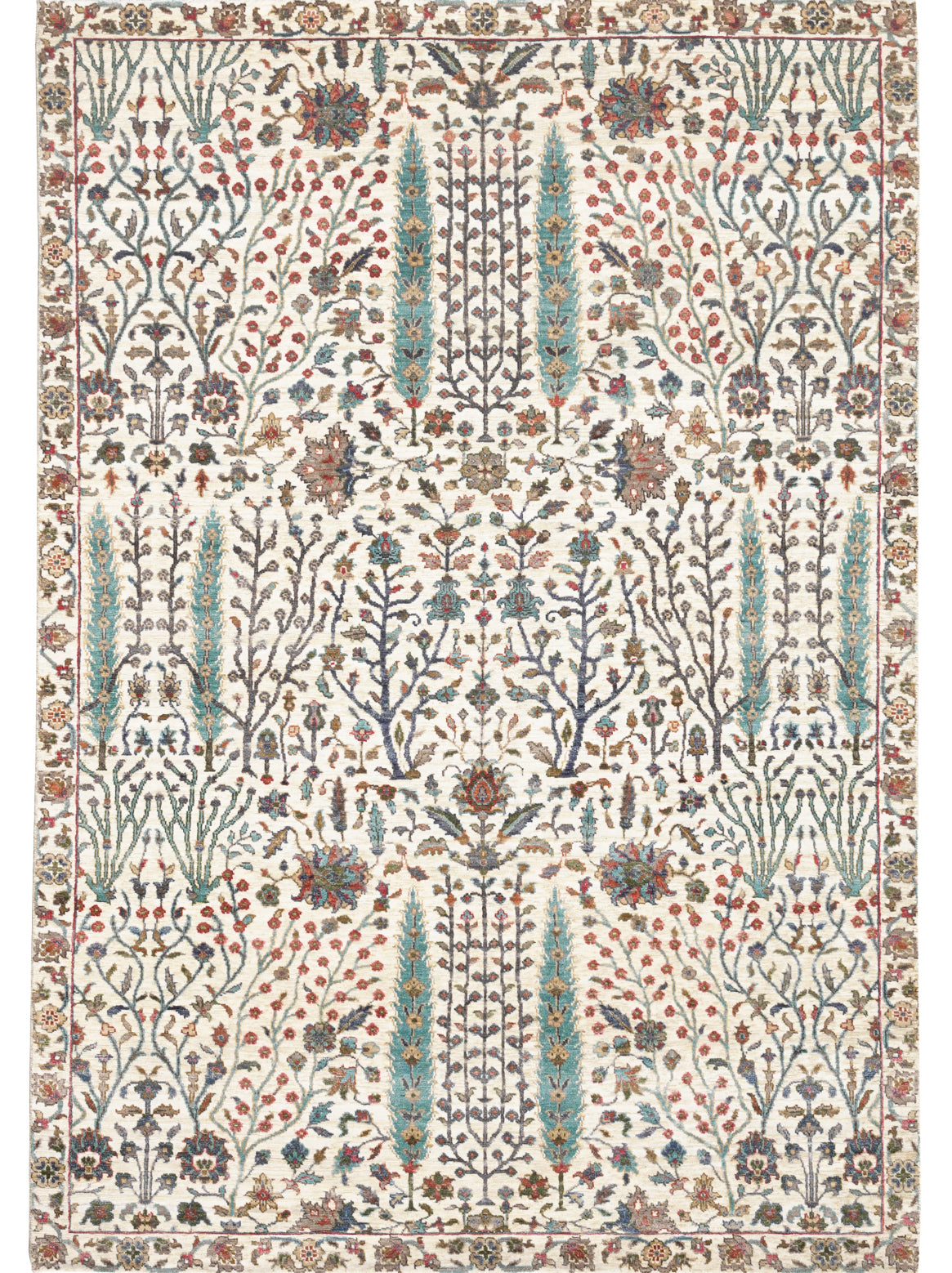 Hands DL 4027 Assorted Luxury Carpet - Wool & Botanical Silk, Hand Knotted (10' x 14')