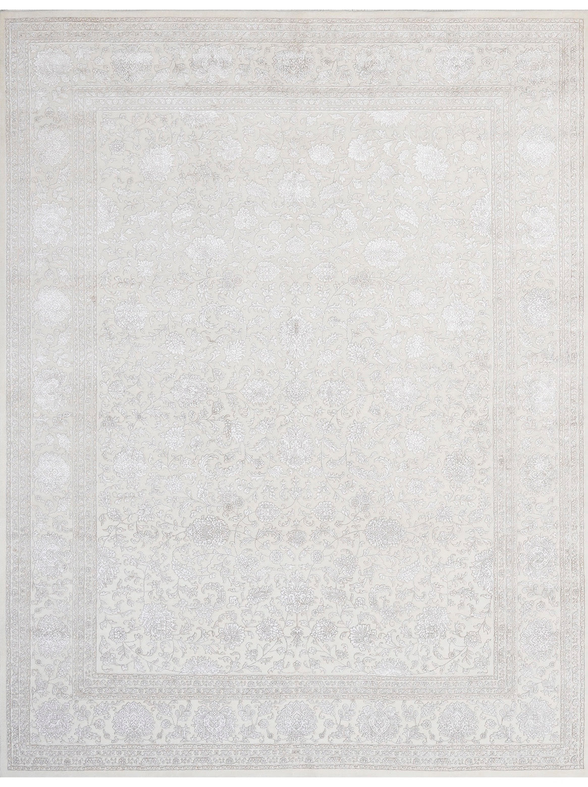 Hands DL 4370 Beige Luxury Carpet - Wool & Botanical Silk, Hand Knotted (12' x 15')