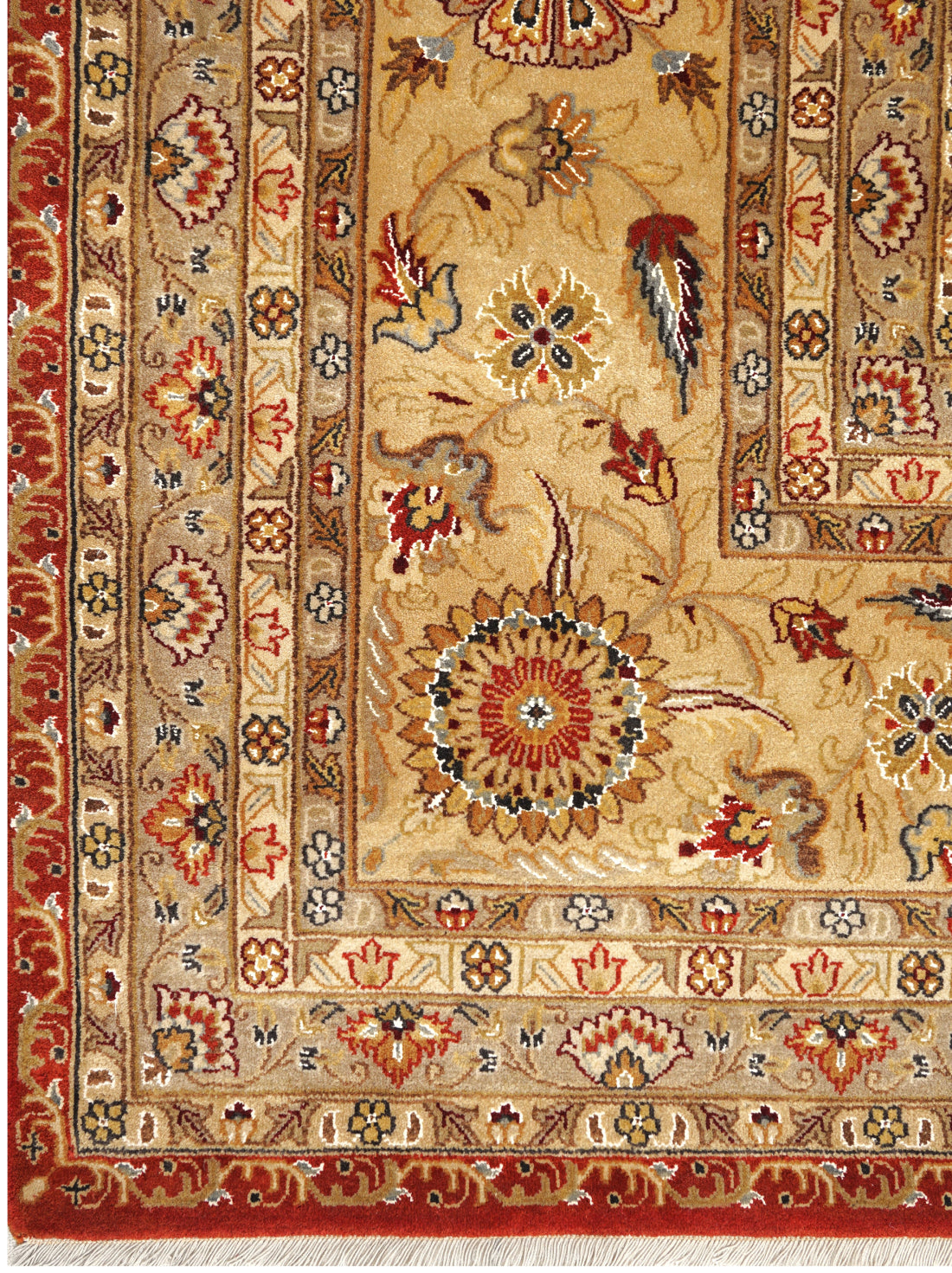 Luxury hand knotted carpet made from 100% Wool in assorted color and 12' x 15'3" size