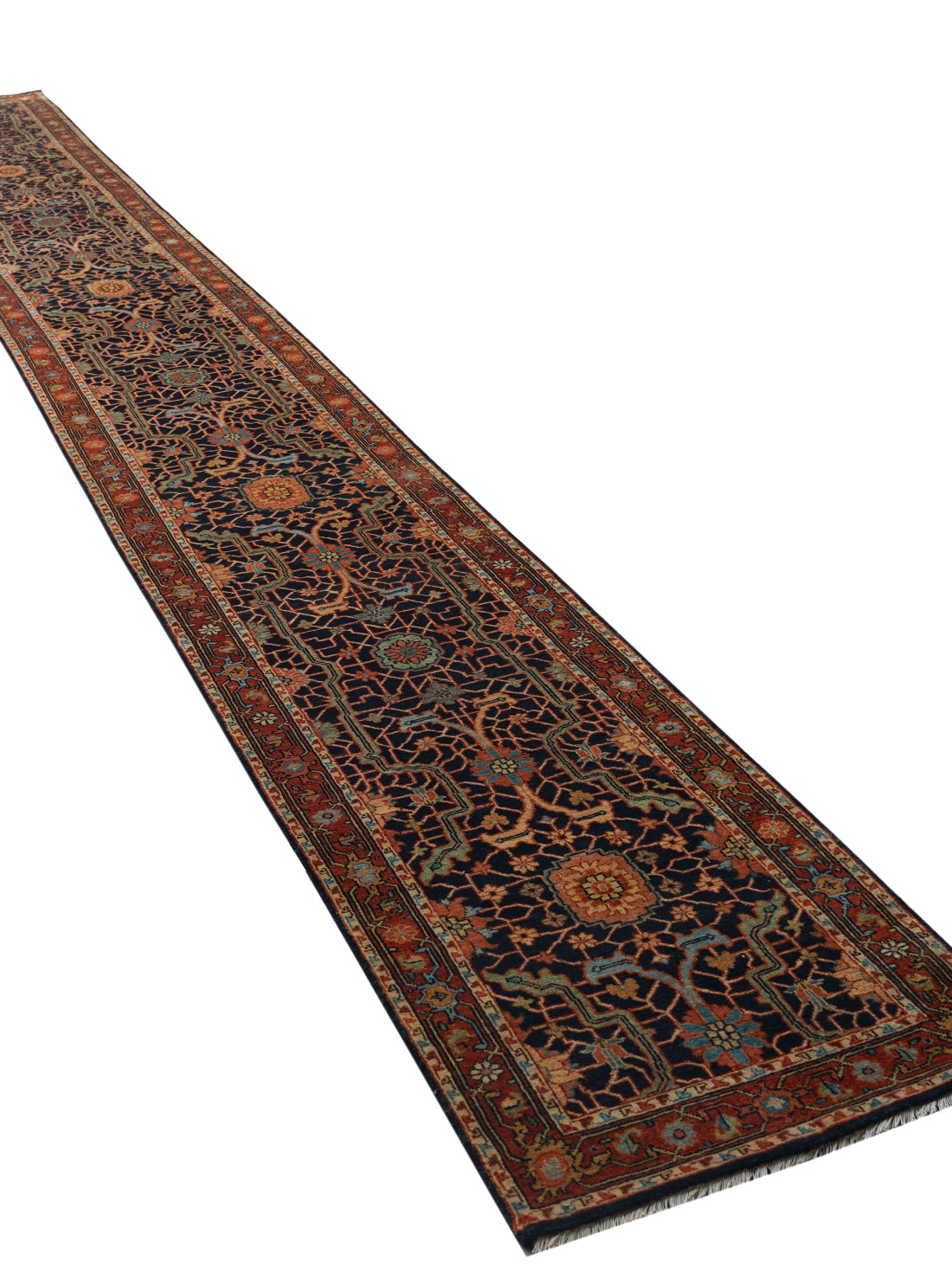 Luxury carpet in Blue Rust color and Custom Size 