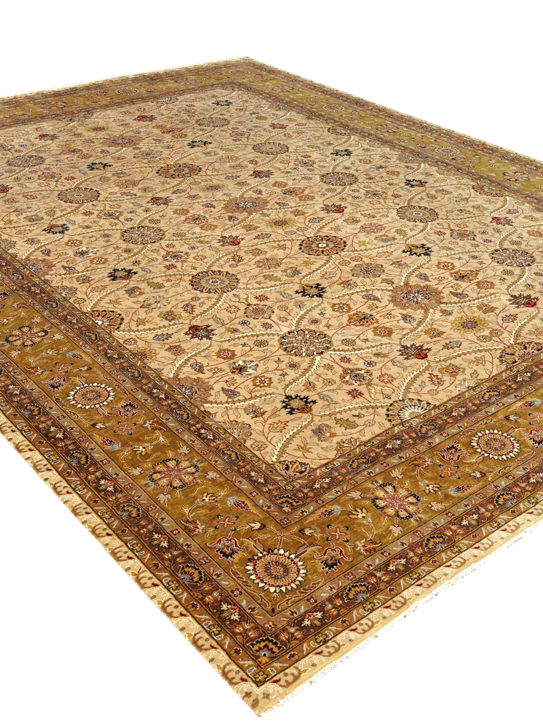 Luxury carpet in Ivory Gold color and Custom Size 
