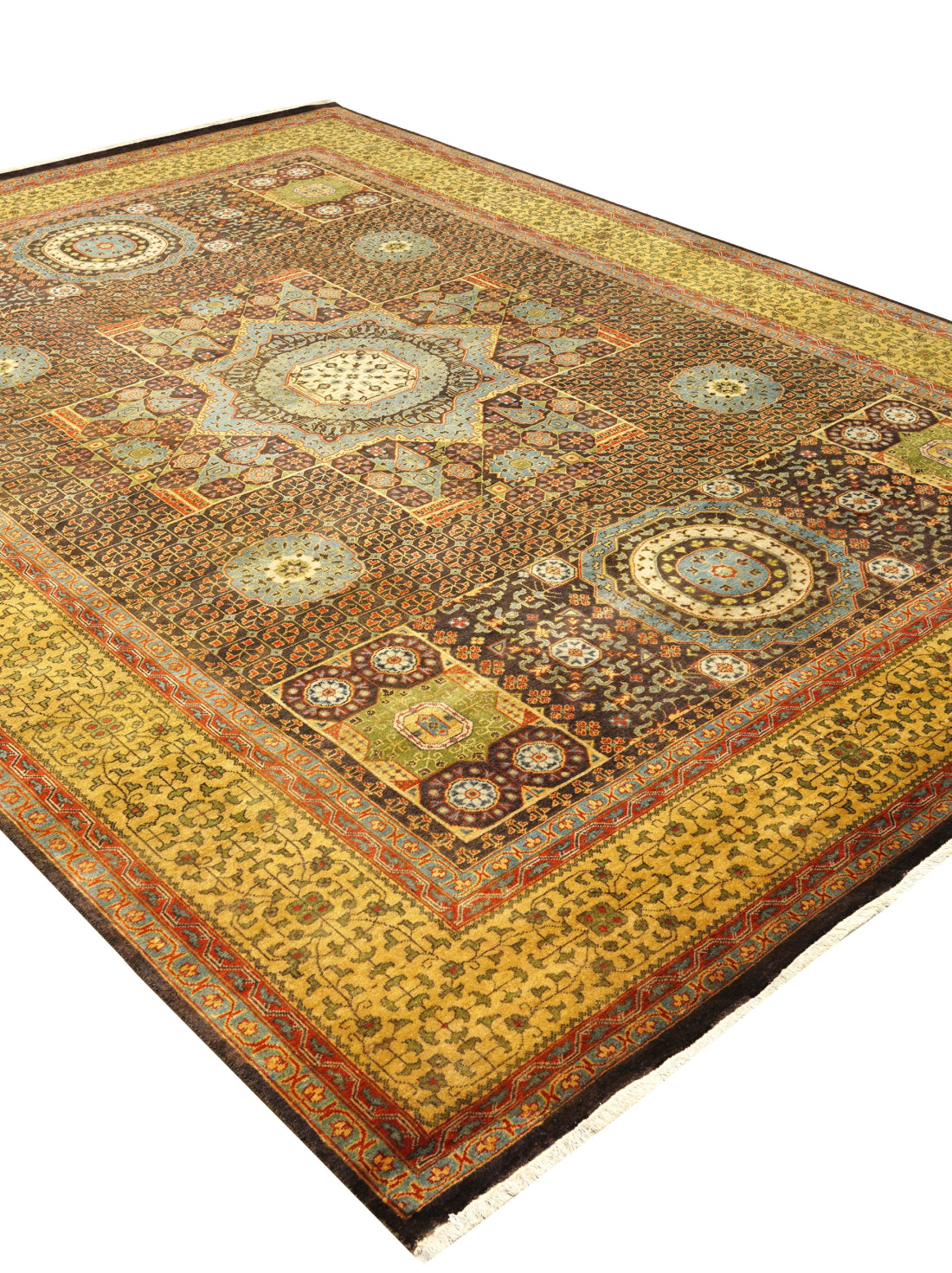 Luxury carpet in Brown Gold color and Custom Size 