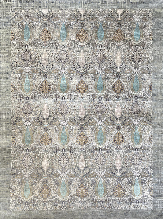 Hands DL 4574 Assorted Luxury Carpet - Wool & Botanical Silk, Hand Knotted (10' x 14')