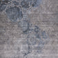 Hands EUPHORIA Blue Grey Luxury Carpet - 100% Botanical Silk, Hand Tufted (3' x 5')