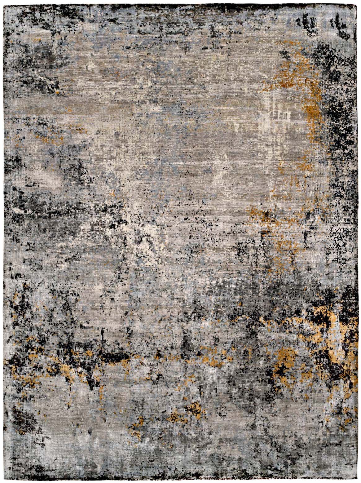 Hands GALENA Gold Luxury Carpet - Wool & Bamboo Silk, Hand Knotted (5'6" x 8')