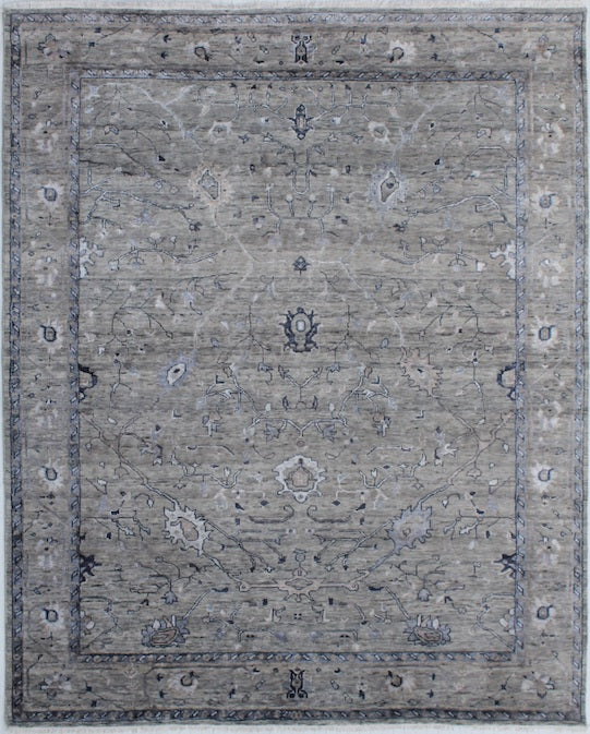 Hands HKD-9 Beige Luxury Carpet - Wool & Bamboo Silk, Hand Knotted (5'6" x 8')