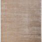 Hands HERRINGBONE Silver Beige Luxury Carpet - 100% Botanical Silk, Hand Knotted (5'6" x 8')