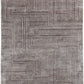 Hands LINES Taupe Luxury Carpet - 100% Botanical Silk, Hand Knotted (5'6" x 8')