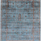 Hands MARGITA Blue Luxury Carpet - 100% Bamboo Silk, Hand Knotted (5'6" x 8')