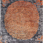 Hands MARQUISE Rust Luxury Carpet - Botanical & Bamboo Silk, Hand Knotted (5'6" x 8')