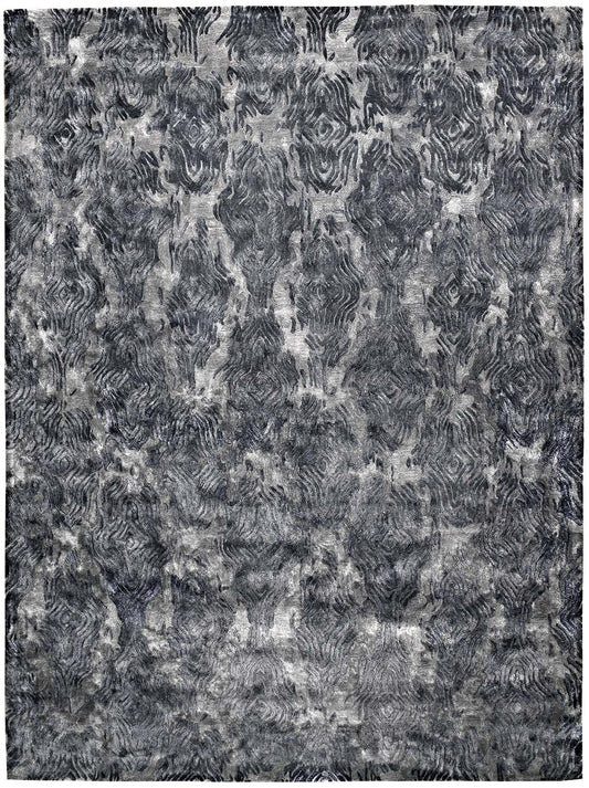 Hands MASSIF Taupe Grey Luxury Carpet - 100% Botanical Silk, Hand Tufted (3' x 5')