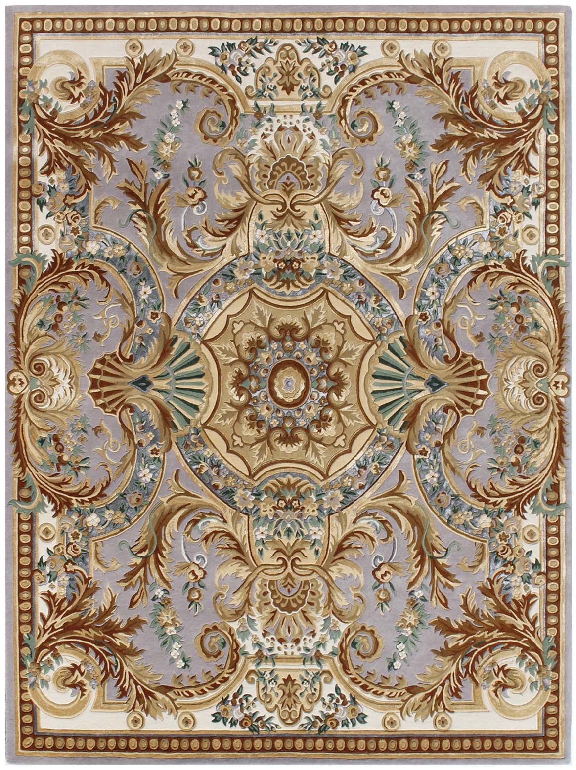 Hands MASSIMO Multi Luxury Carpet - Wool & Botanical Silk, Hand Tufted (8' x 10')