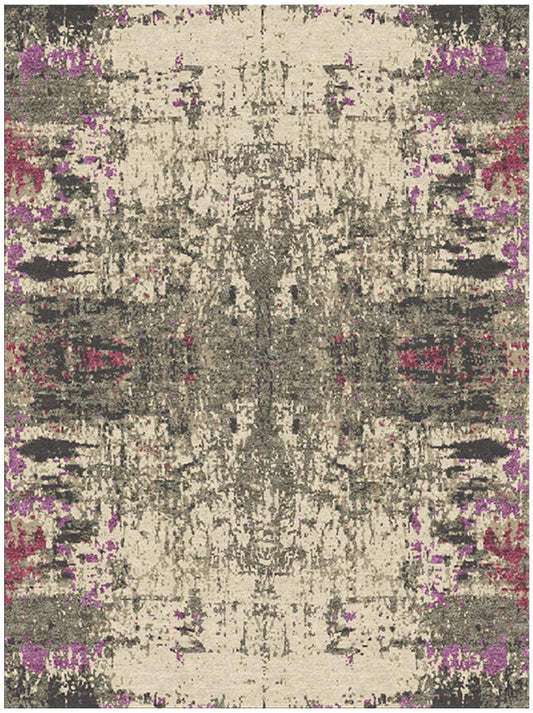 Hands MIRALL Lilac Luxury Carpet - Wool, Pure Silk & Linen, Hand Knotted (5'6" x 8')