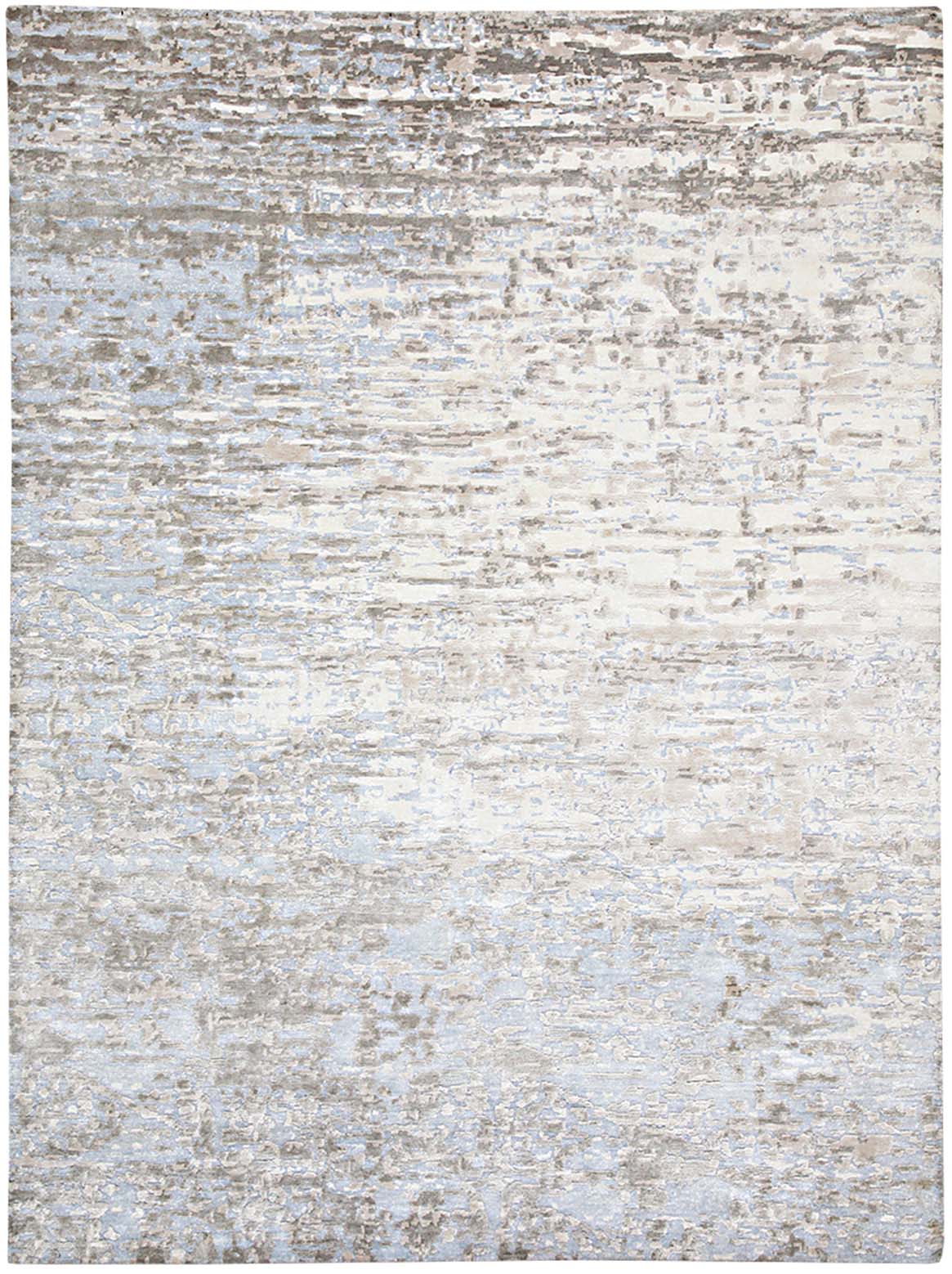 Hands MISTRAL Beige Luxury Carpet - Botanical & Bamboo Silk, Hand Knotted (8' x 10')