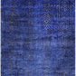 Hands MOIRE Blue Luxury Carpet - Wool & Botanical Silk, Hand Knotted (8' x 10')